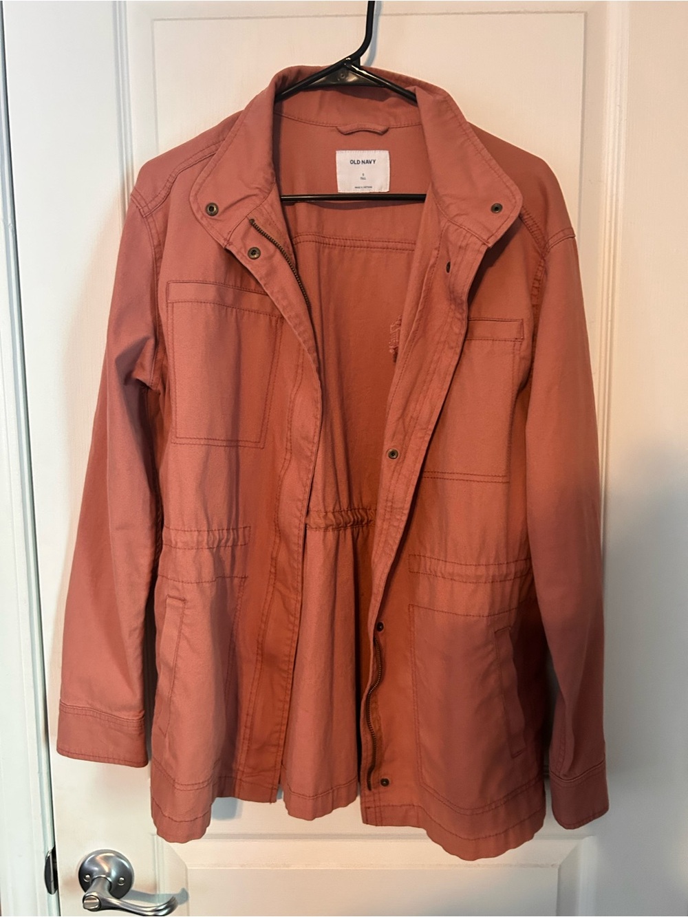 Old Navy Women's Dusty Pink Utility Jacket - Small Tall